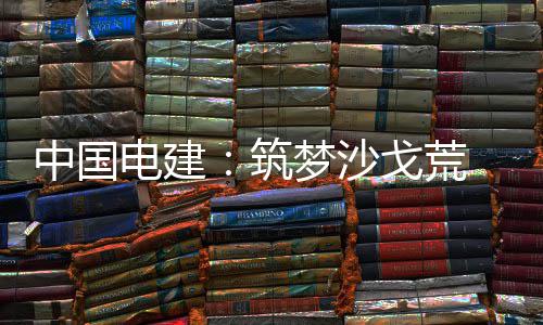 绿梦沙中国筑电建电兴戈荒伟业